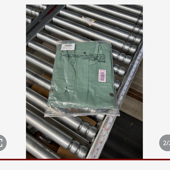 Military Jacket Zip Up Lightweight Safari Utility Drawstring  Jacket NEW large - Picture 2 of 5